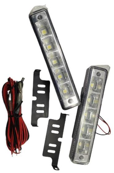 Imagem de Led Auxiliar Tk1001B Teslla 12V Com 5 Leds Branco (Par) Únic