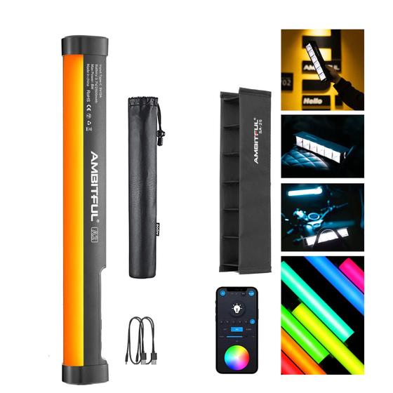 Imagem de Led Bastão Stick Ambitful A2 RGB Magnético Com Grid Bat Inte