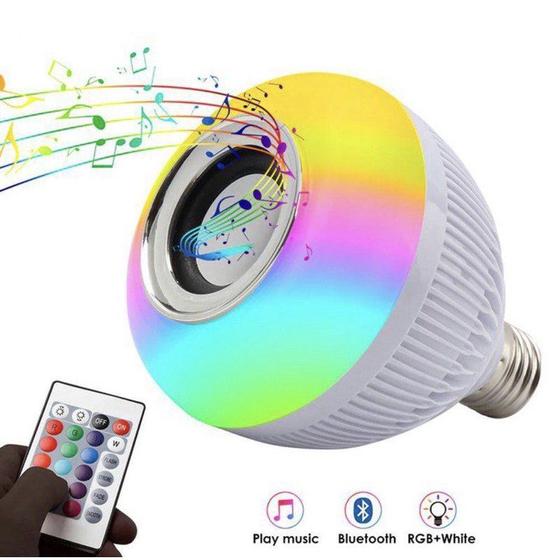 Imagem de Led Bulbo RGB 6W E-27 com som Bluetooth 3w Fontek