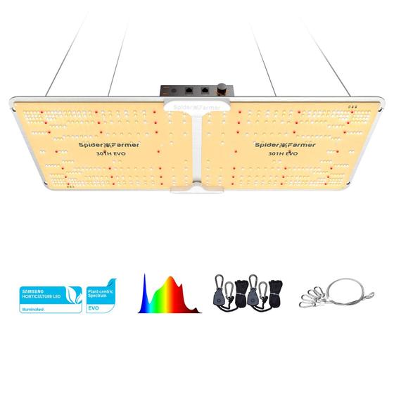 Imagem de LED Grow Light Spider Farmer SF2000 200W de espectro completo