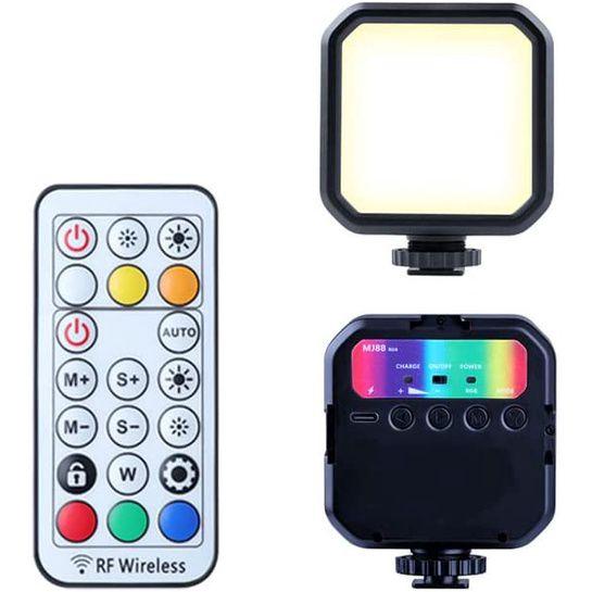 Imagem de Led Para Câmera Portátil De Bolso RGB Fotografia Streamer Luz Led com Controle Remoto