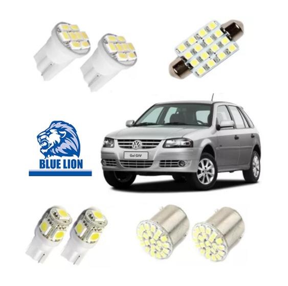 Imagem de Led Pingo E Torpedo Vw Gol Farolete Placa Teto Ré Kit