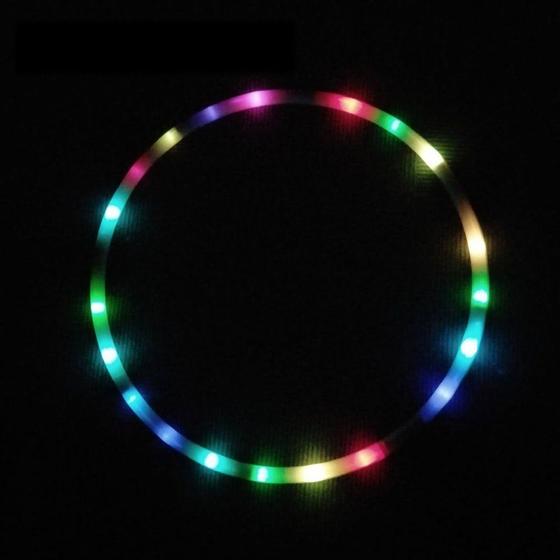 Imagem de LED Sport Glow Hoop de 8 seções multicolorido para adultos e crianças