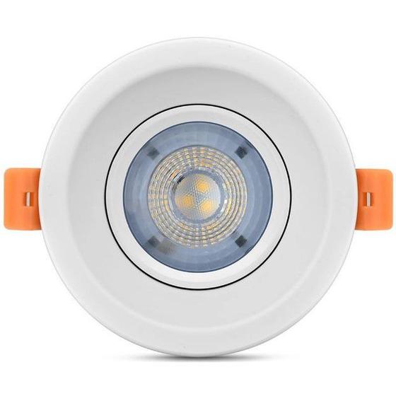 Led Spot MR16 Redondo Direcionável Recuado 5W 350Lm 2700K Elgin