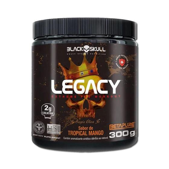 Imagem de Legacy Xtreme 300G (Preworkout) - Black Skull - Pote - Mango