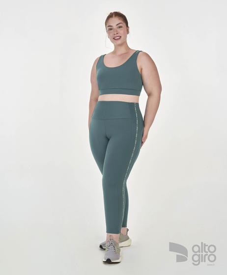 Imagem de Legging 7/8 Elastico Plus Size Alto Giro Verde Urbano