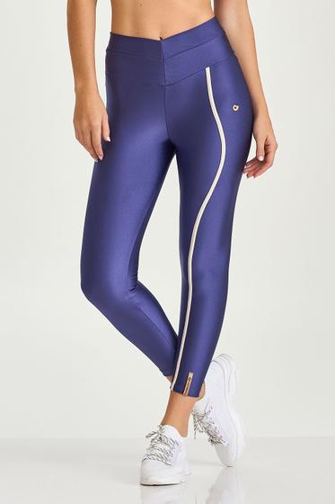 Imagem de Legging Afina Cintura Atlanta Assimetrico Cajubrasil Roxo Netuno