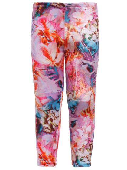 Imagem de Legging calça  Longa Infantil academia  passeio cor Floral veludo RUM E BUTTER poliamida elastano