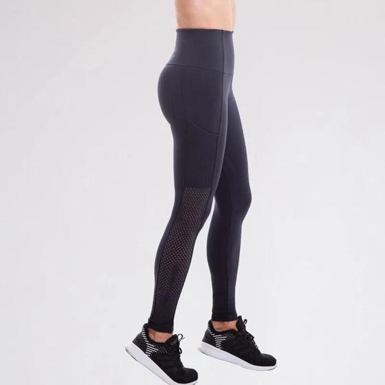 Imagem de LEGGING CINTURA PERFEITA SLIM C/ BOLSO BASICA TAM G modeladora fitness ginástica