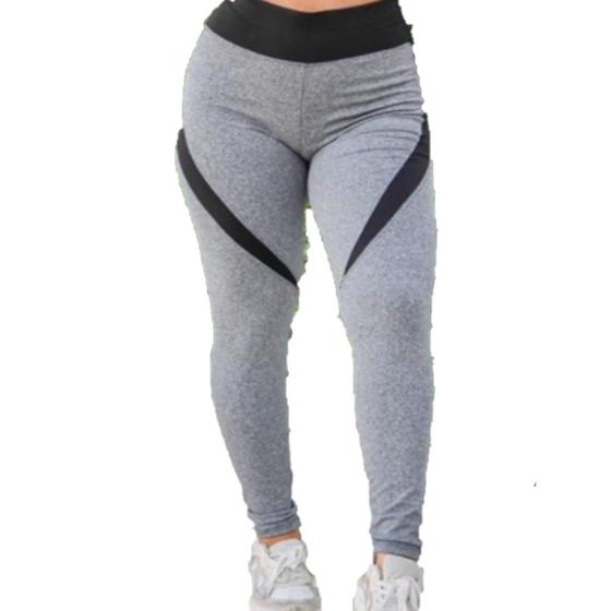 Imagem de Legging empina bumbum filetada fitness Suplex - look academia