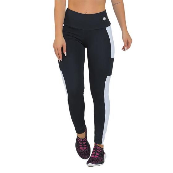 Imagem de Legging Feminina Fitness Recorte Preto