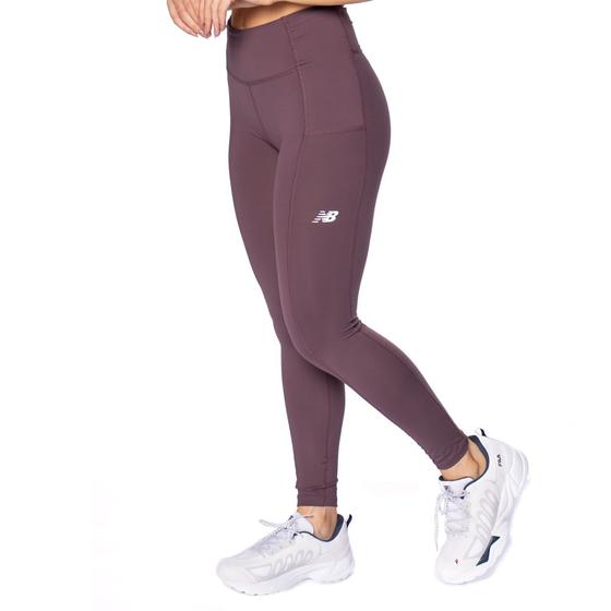 Imagem de Legging Feminina New Balance Sport Essentials Roxo