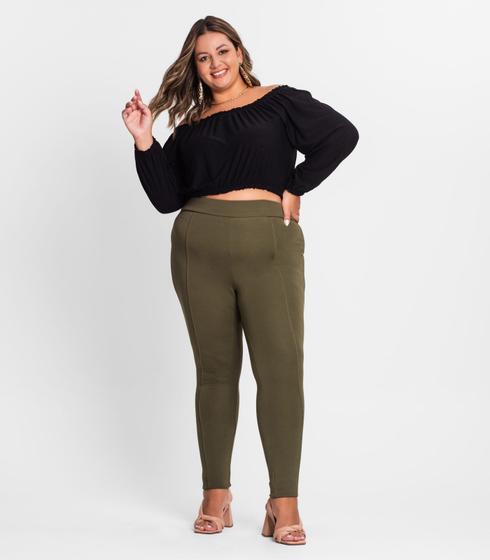 Imagem de Legging Feminina Plus Size Secret Glam Verde