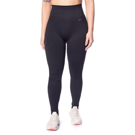 Imagem de Legging Feminina Selene Sem Costura Detalhe Vazado Preto