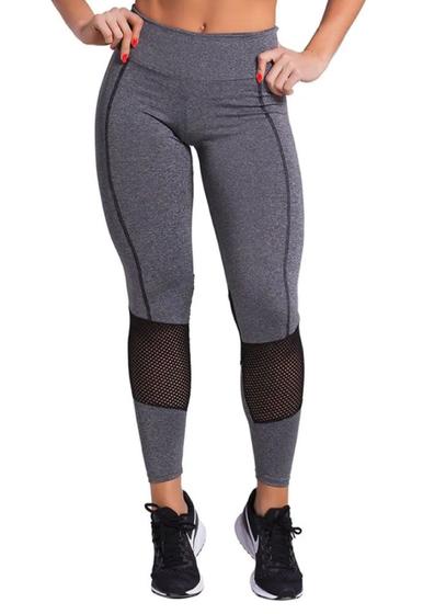 Imagem de Legging Fitness St Madame Mescla com Tela