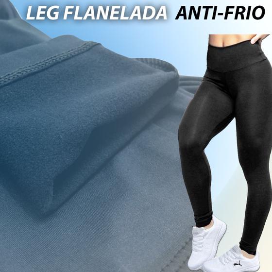Imagem de Legging Flanelada Calça Leg Peluciada Forrada Térmica Frio Inverno