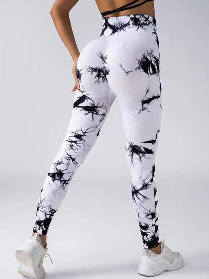 Imagem de Legging Sem Costura Tie Dye Cintura Alta/Empina Bumbum - S990