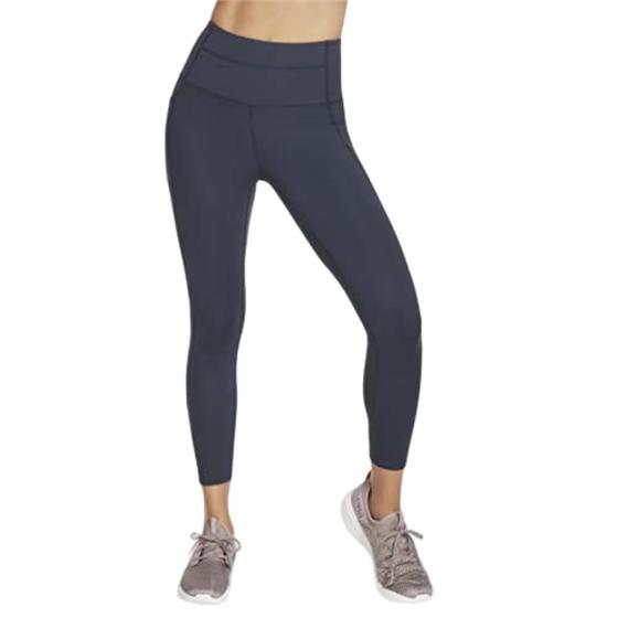 Imagem de Legging Skechers GO Walk de cintura alta 7/8 azul marinho para mulheres grandes