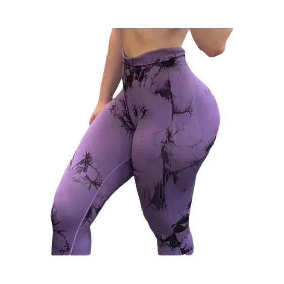 Imagem de Leggings de Ginástica Feminina - Cintura Alta, Sem Costura, Push Up e Scrunch