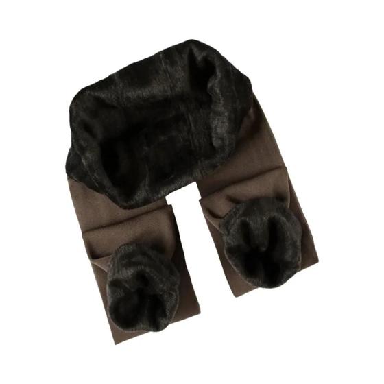 Imagem de Leggings De Veludo Grosso De Cintura Alta Feminina 8 Cores S-XXL Inverno Quente Sólido Tamanho