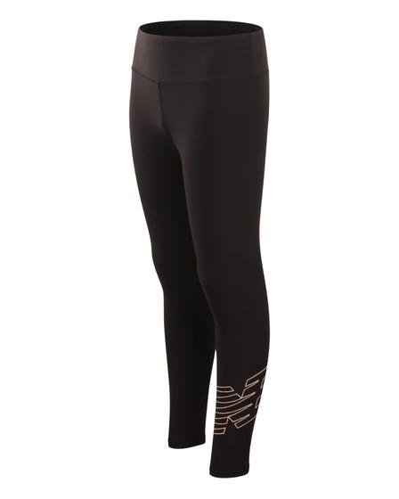 Imagem de Leggings New Balance Girls de comprimento total, tamanho 7-8, pretas