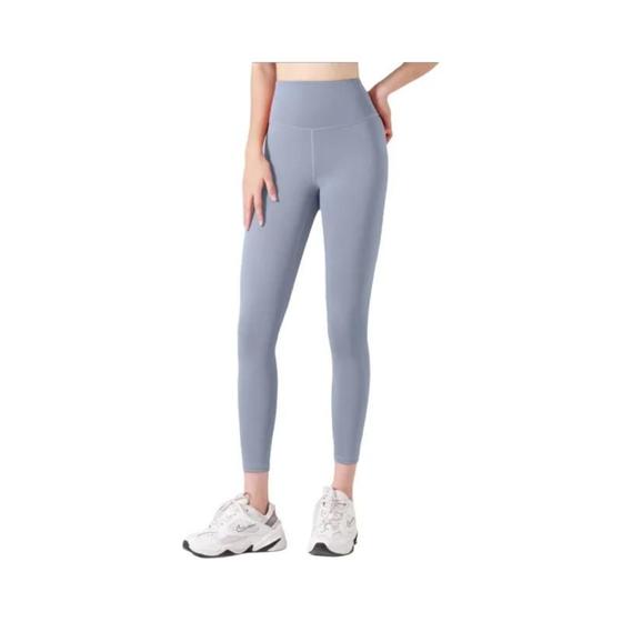 Imagem de Leggings Sem Costura Com Nervuras De Cintura Alta Feminina Com Controle De Barriga Yoga Ginásio