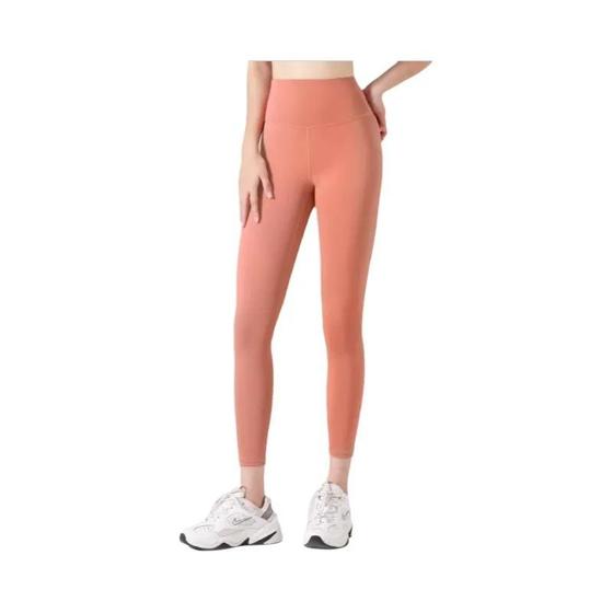 Imagem de Leggings Sem Costura Com Nervuras De Cintura Alta Feminina Com Controle De Barriga Yoga Ginásio
