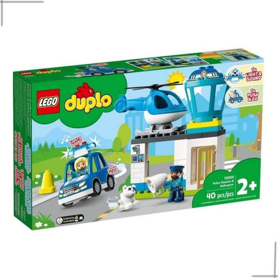 Imagem de LEGO 10959 Duplo Delegacia De Polícia E Helicóptero Com Som