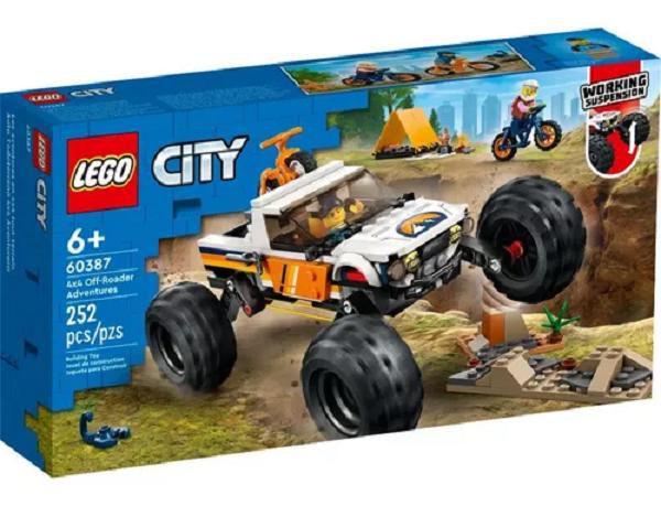 Imagem de Lego 60387 City Jipe Off-roader 4x4 De Aventuras e bikes  252 peças