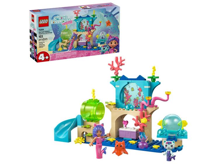 LEGO Aventura da Gabby Sereia no Aquário 11204 - 103 Peças Imagem de LEGO Aventura da Gabby Sereia no Aquário 11204