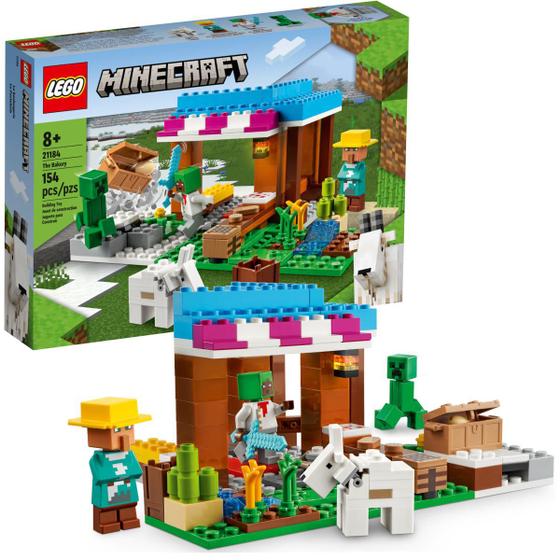 Lego Brinquedo De Montar Minecraft Cabras Blocos A Padaria Presente ...