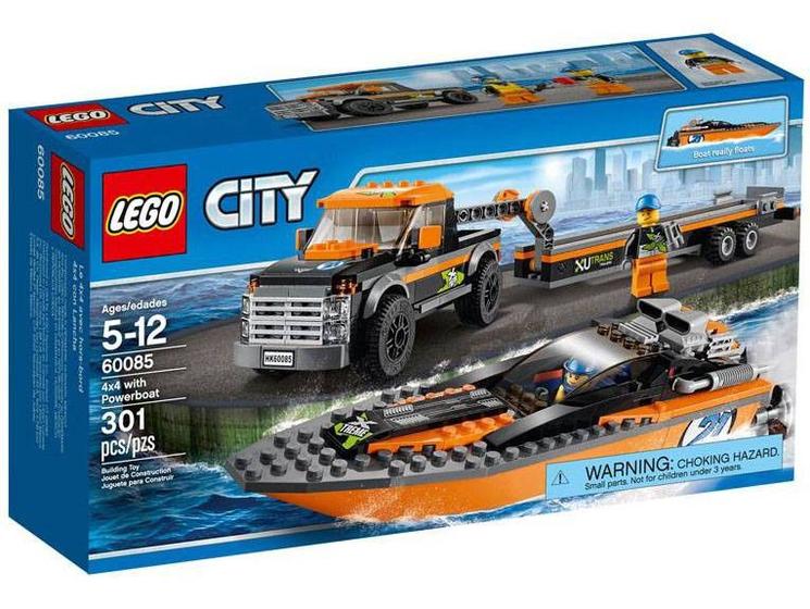 Imagem de LEGO City 4x4 com Barco a Motor 60085
