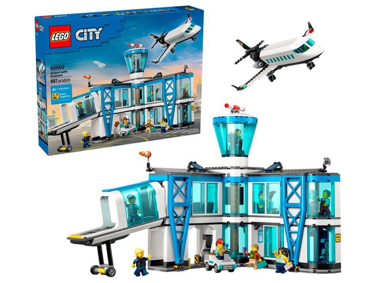 LEGO City Aeroporto com Avião 60502 887 Peças