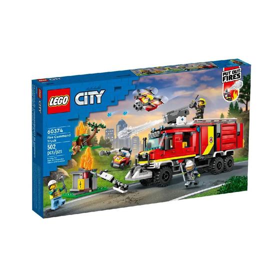 Imagem de Lego City Caminhao de Comando dos Bombeiros 60374