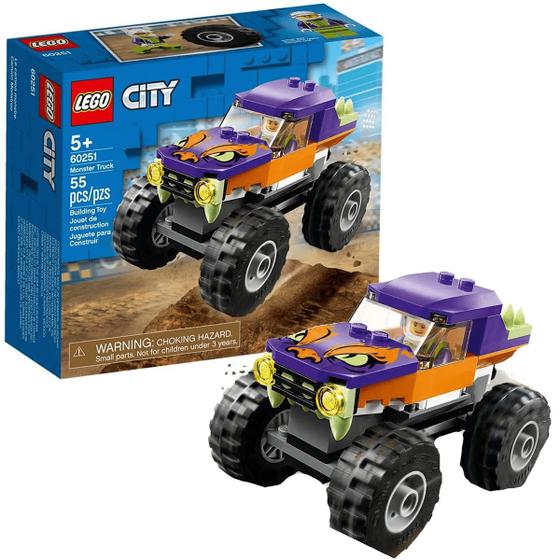 Lego City Caminhão Gigante Monster Truck Com 55 Peças 60251 ...