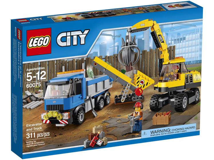 Imagem de LEGO City Demolition Escavadora e Caminhão 