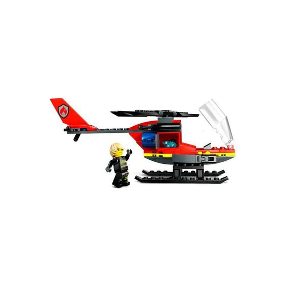 Imagem de Lego City Helicóptero Dos Bombeiros Lego 60411 85 Peças