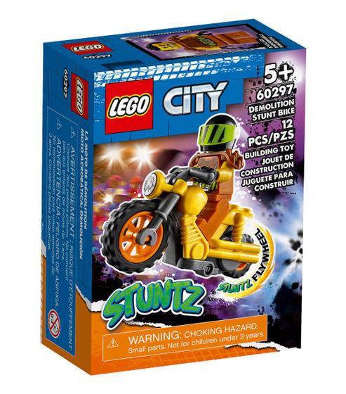 Imagem de Lego City Moto De Acrobacias Demolidora 12 Peças - 60297