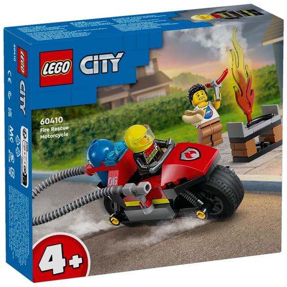 Imagem de LEGO City - Motocicleta dos Bombeiros - 57 Peças - 60410