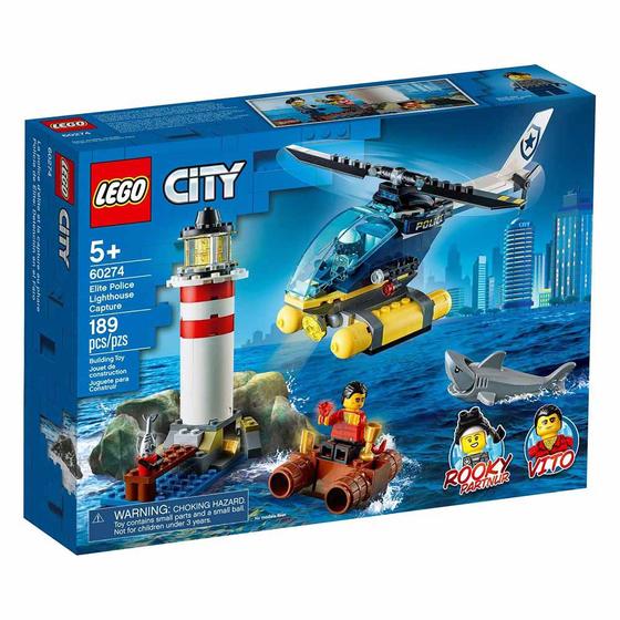 Imagem de LEGO City - Polícia de Elite: Captura no Farol - 189 Peças - Lego