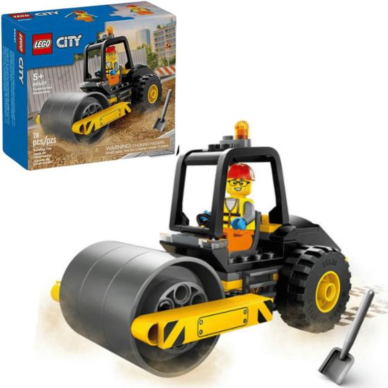 Imagem de LEGO City Rolo Compressor de de Construção 78 Peças 5+ 60401