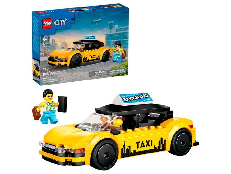 LEGO City Taxi Amarelo 60487 122 Peças