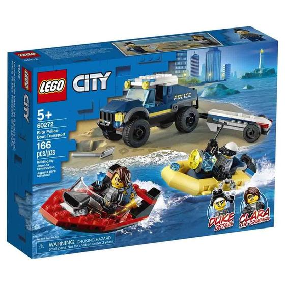 Imagem de Lego City Transporte De Barco Da Policia De Elite 60272