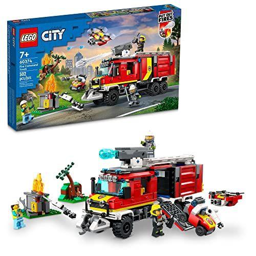 Imagem de LEGO City Unidade de Comando de Incêndio 60374 com Drones