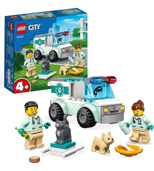 Imagem de Lego City Van Veterinária De Resgate 60382