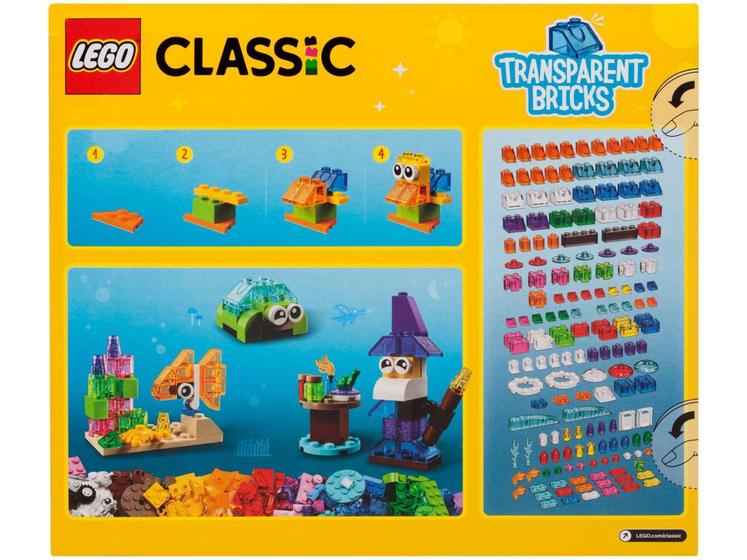 Imagem de LEGO Classic Blocos Transparentes Criativos - 500 Peças 11013