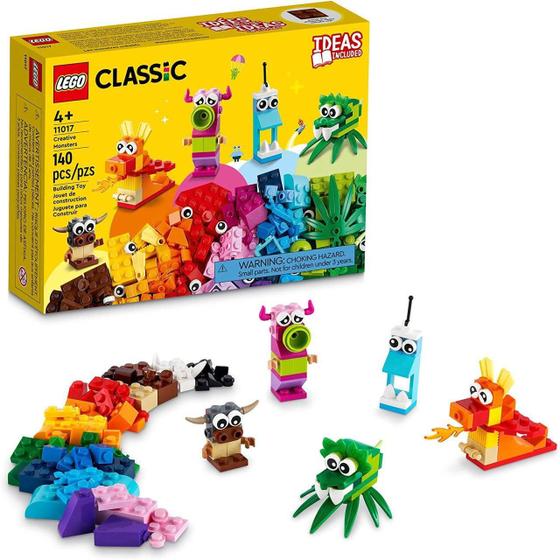 Lego Classic Monstros Criativos 140 Peças - 11017 Menor preço em Lego Classic Monstros Criativos 140 Peças - 11017