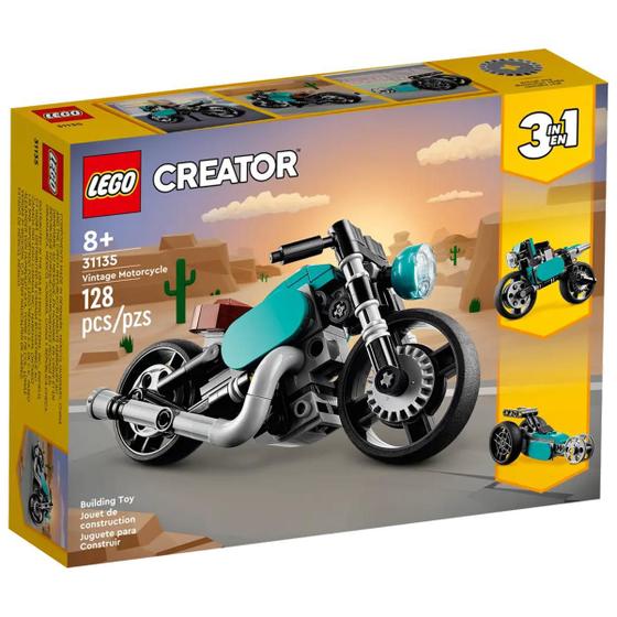 Imagem de Lego Creator 3 em 1 31135 - Motocicleta Vintage 128 Peças