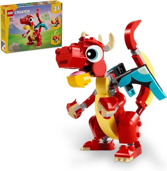 Imagem de LEGO Creator 3 em 1 - Dragão Vermelho - 31145