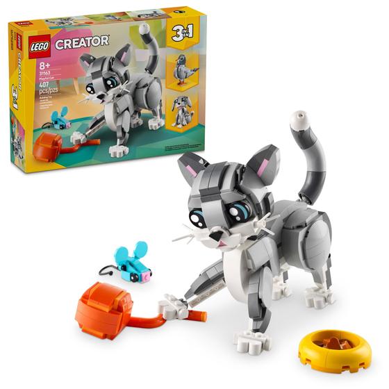 Imagem de LEGO Creator 3 em 1 - Gato Brincalhão - 3 Modelos para Montar